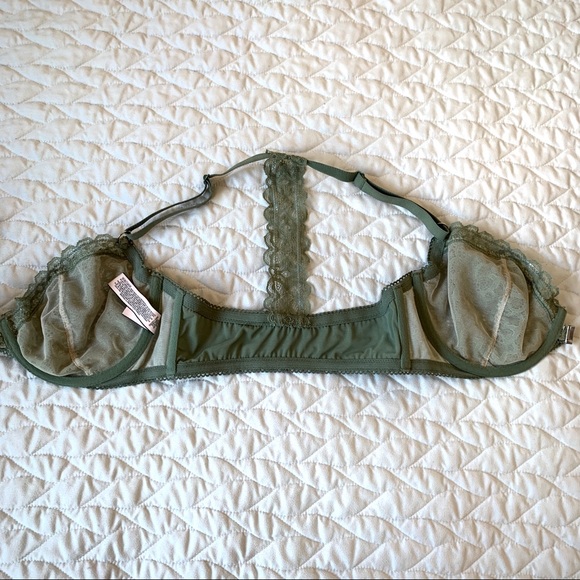 Victoria Secret Lace Racer-Back Bra 32DD - Picture 4 of 6